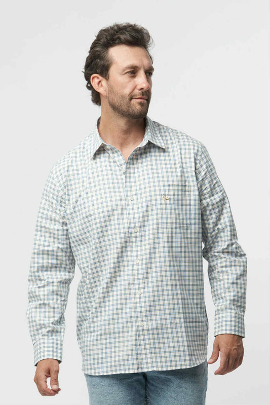 Camel Blue Check Shirt
