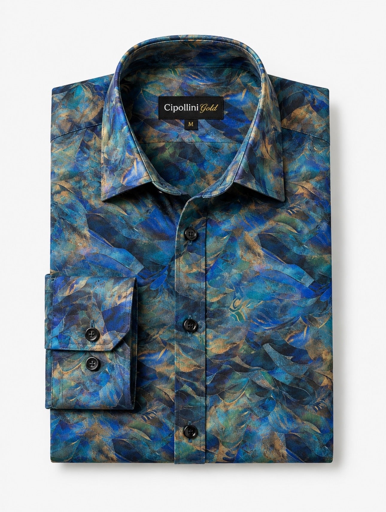 Ocean Teal Long Sleeve Swiss Cotton Shirt