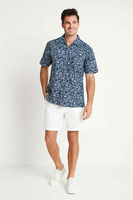 Blue Palms Bamboo Shirt