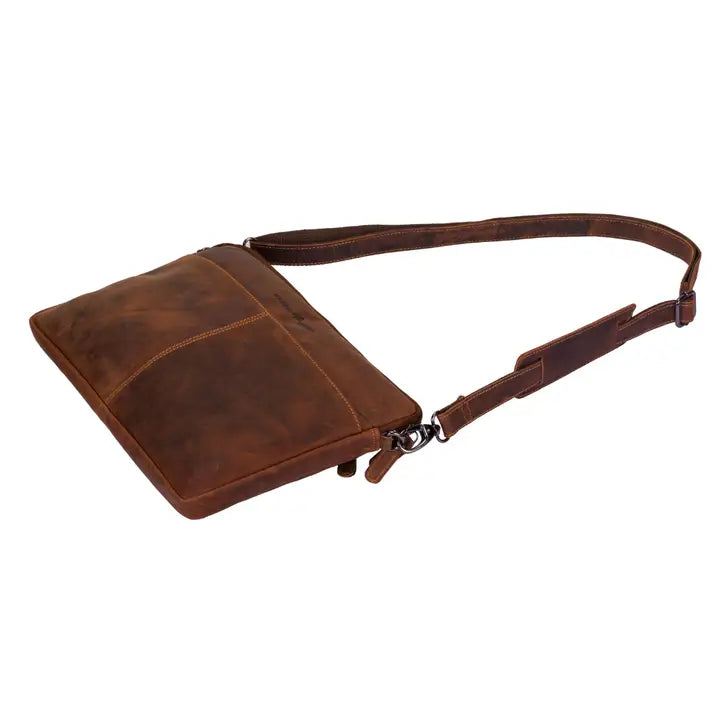Leather Laptop Sleeve With Strap