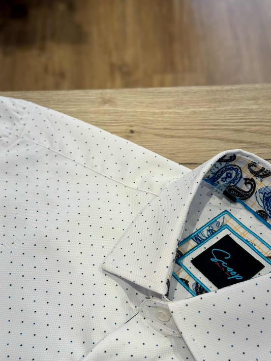 White Spot Dress Shirt