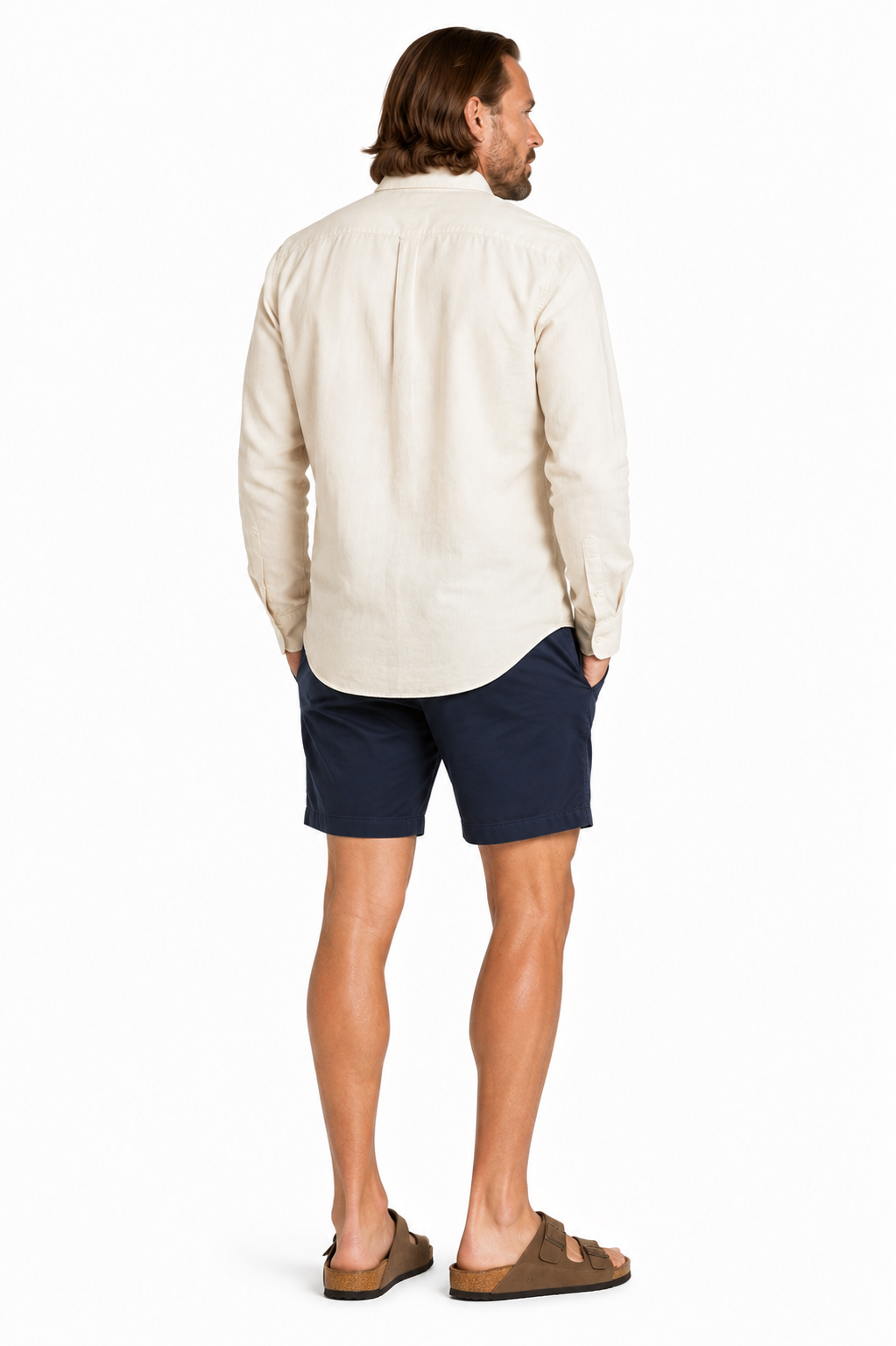 Long Sleeve Sand Linen Shirt