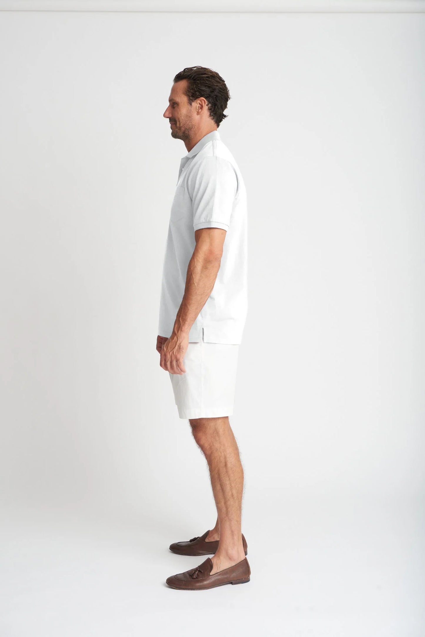 White Cotton Polo