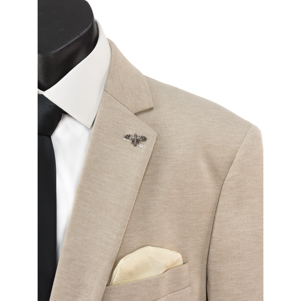 Isaac Cream Stretch Blazer