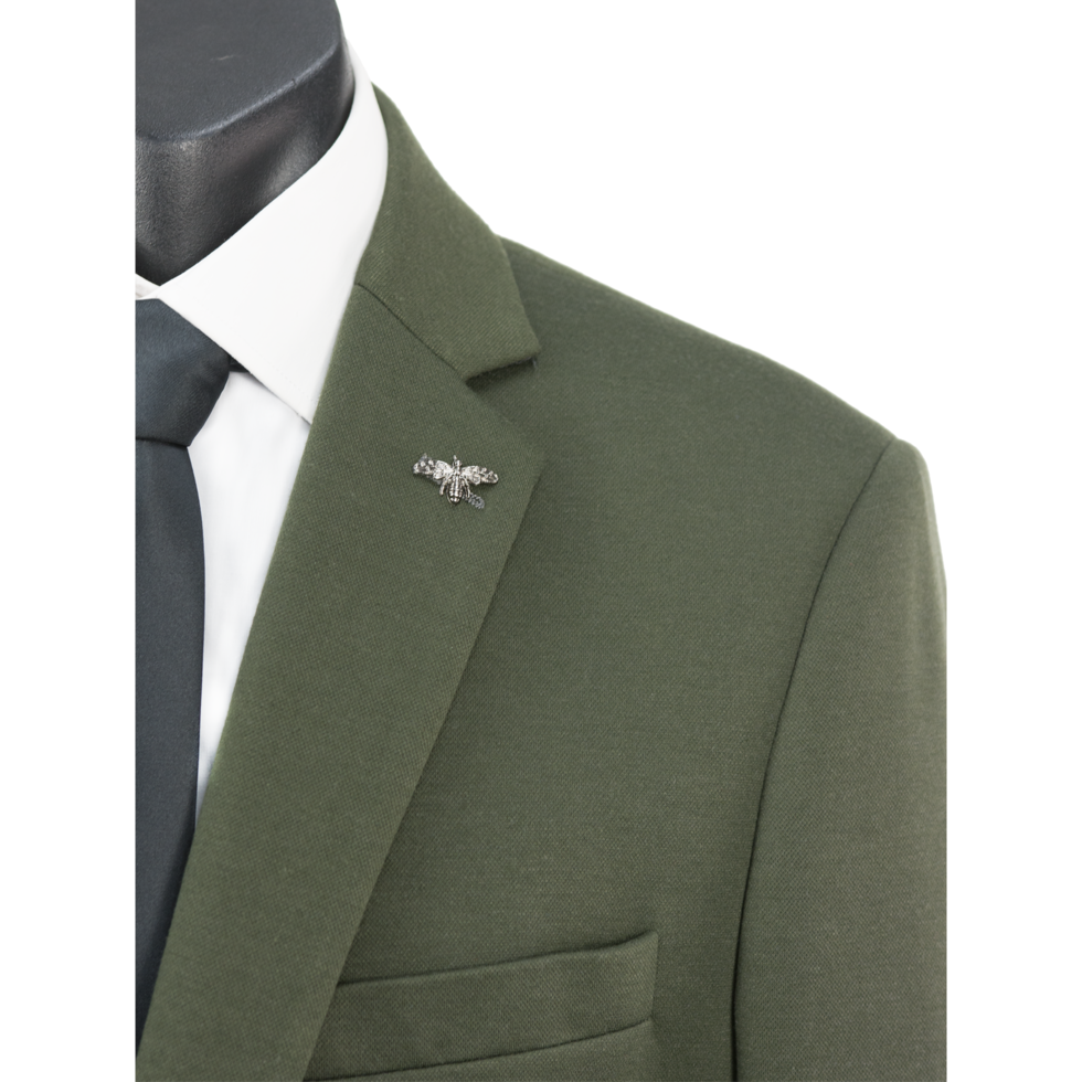 Isaac Olive Stretch Blazer
