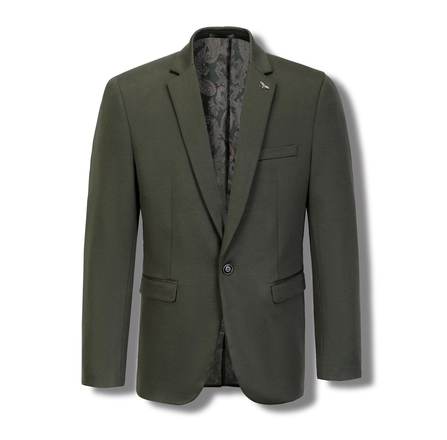 Isaac Olive Stretch Blazer