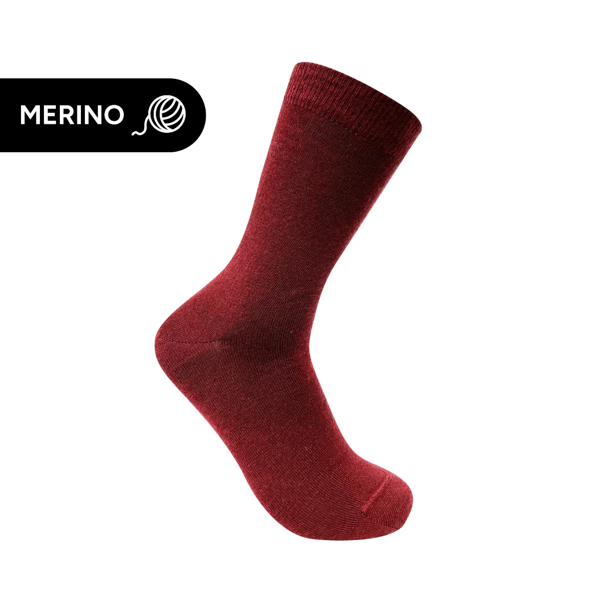 Maroon Merino Australian Made Socks