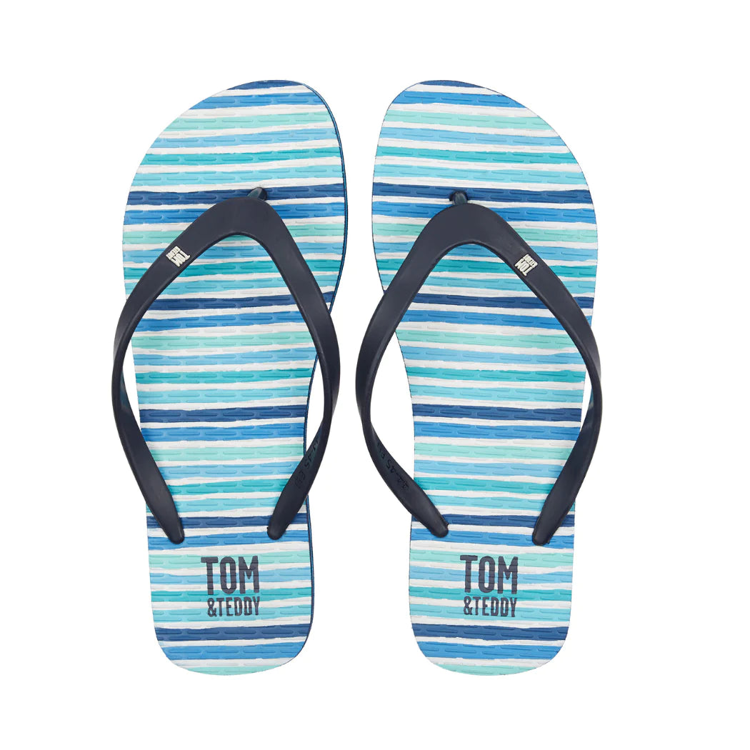 Stripe Flip Flops