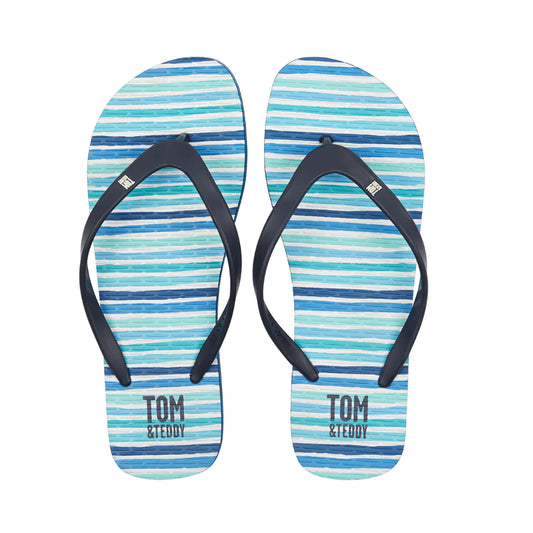 Stripe Flip Flops