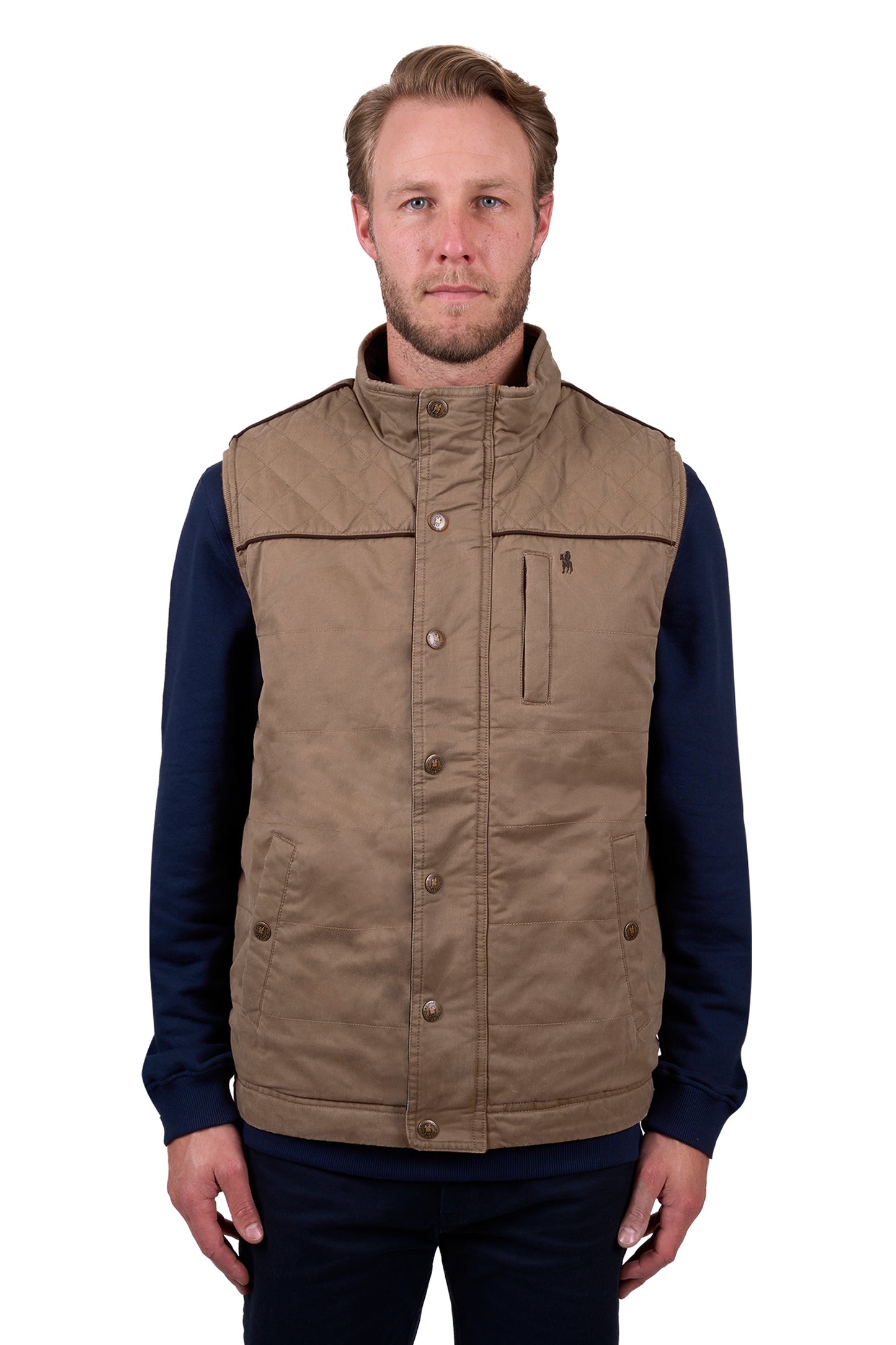 Stan Faux Oilskin Vest