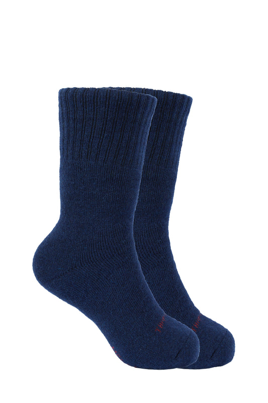 Navy Merino Wool Socks - Twin Pack
