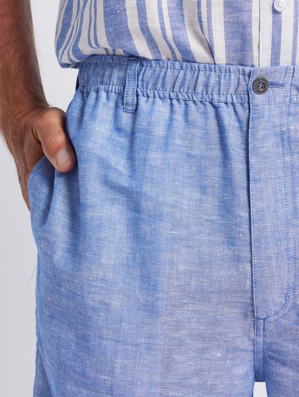 Cary Chambray Linen Shorts
