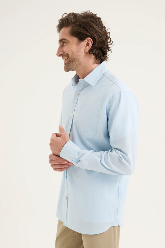 Sky Blue Cotton Shirt