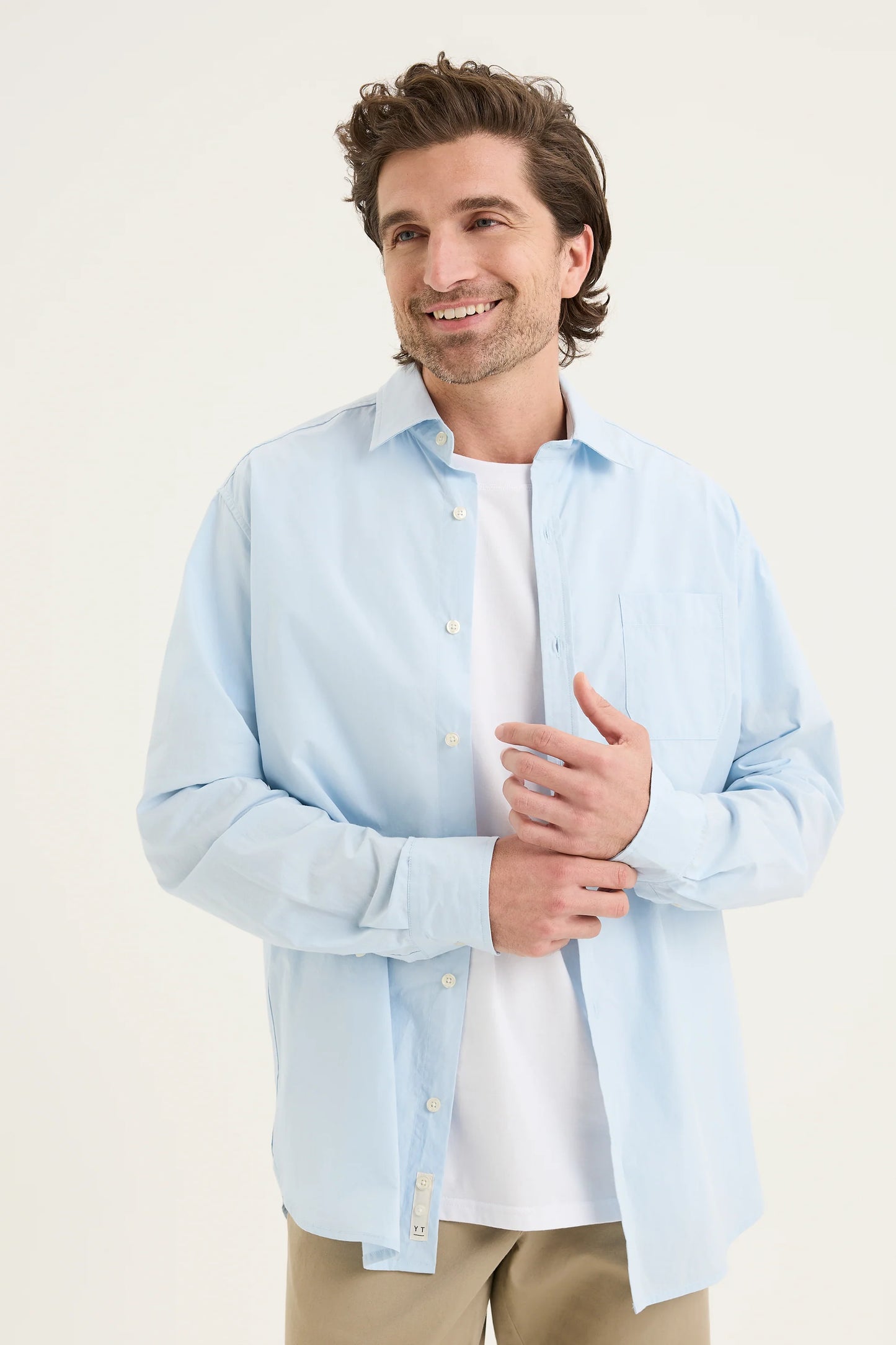 Sky Blue Cotton Shirt
