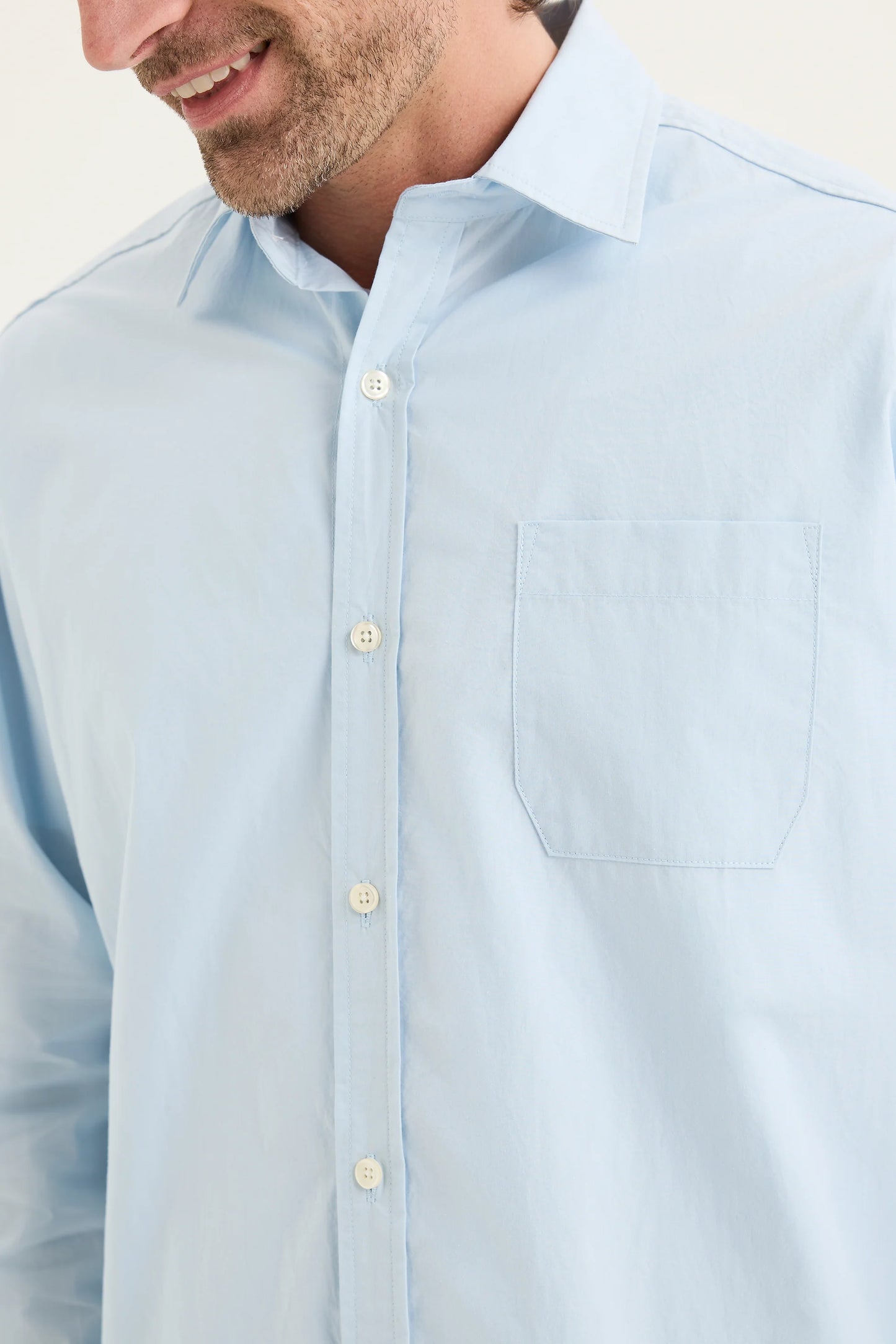 Sky Blue Cotton Shirt
