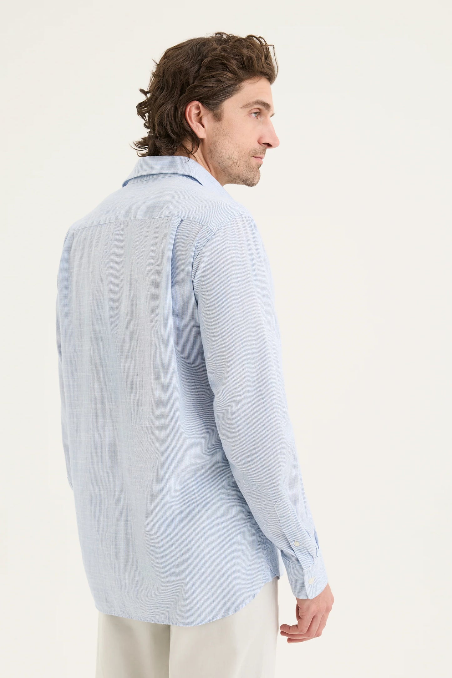 Sky Stripe Linen Shirt