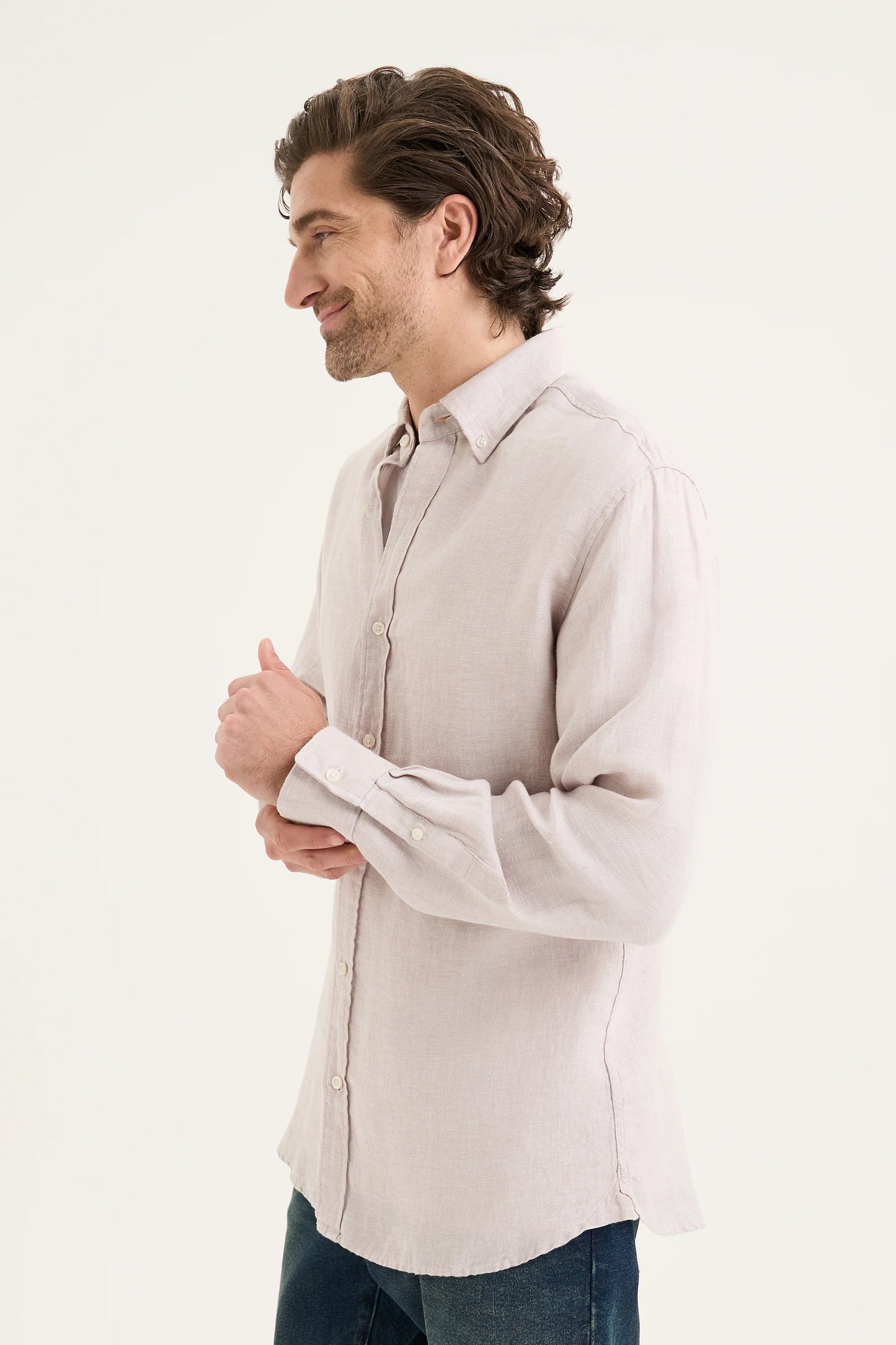 Stone Linen Shirt