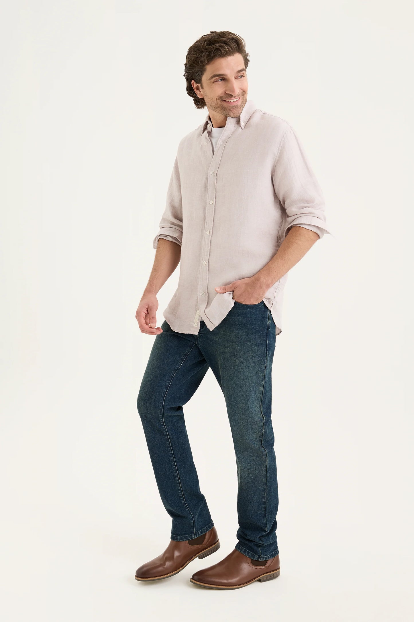 Stone Linen Shirt