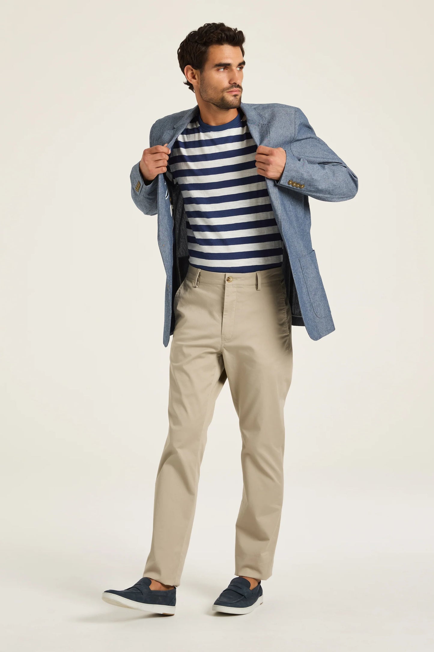 Chambray Cotton Blazer