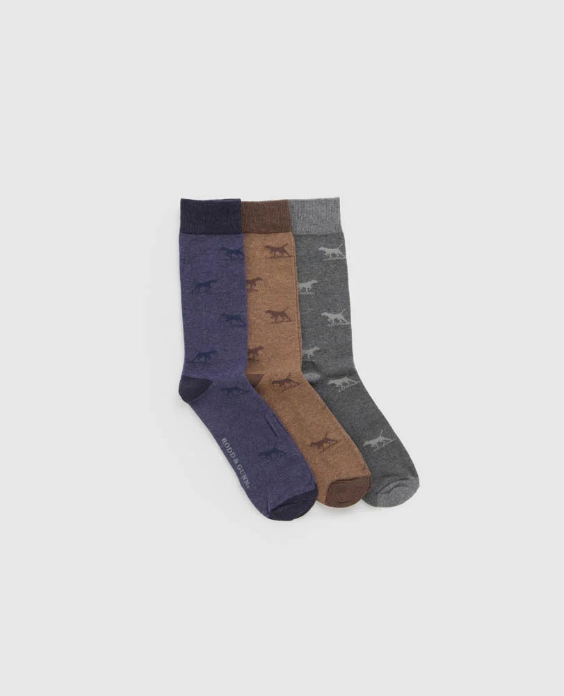 Dogs - A - Plenty Three Pack Socks