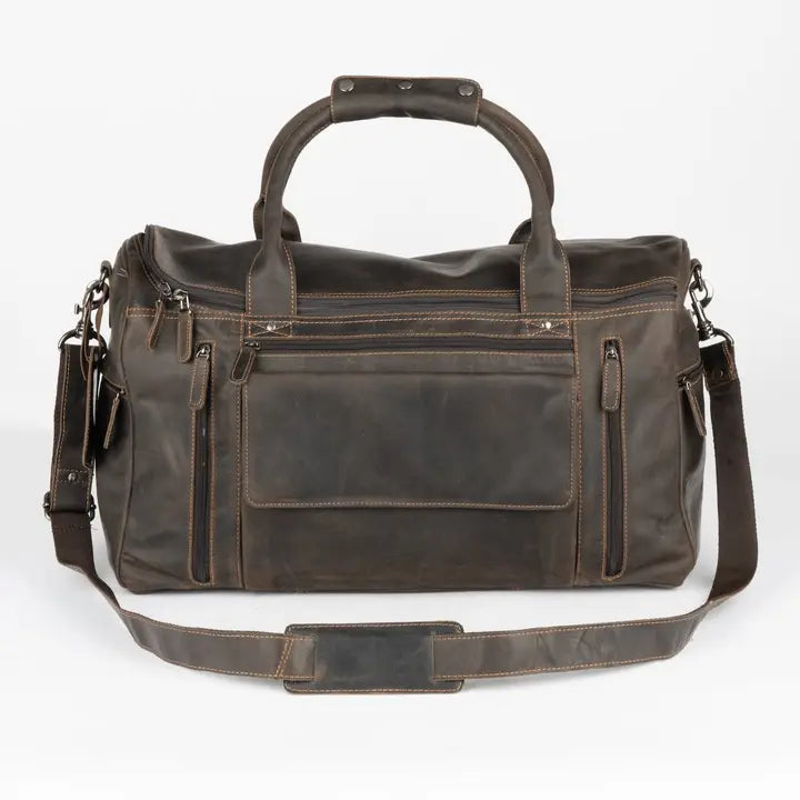 Large Leather Travel Bag