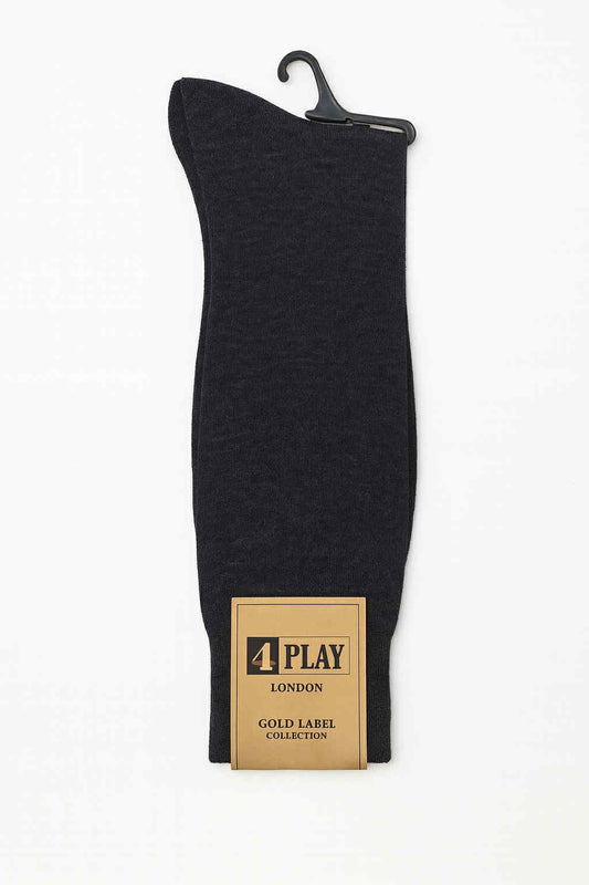 Charcoal Mercerized Cotton Socks