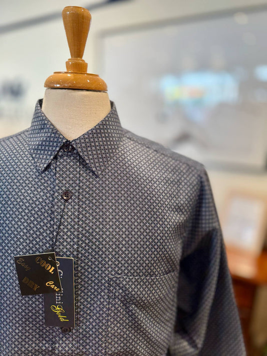 Navy Neo Microfibre Shirt