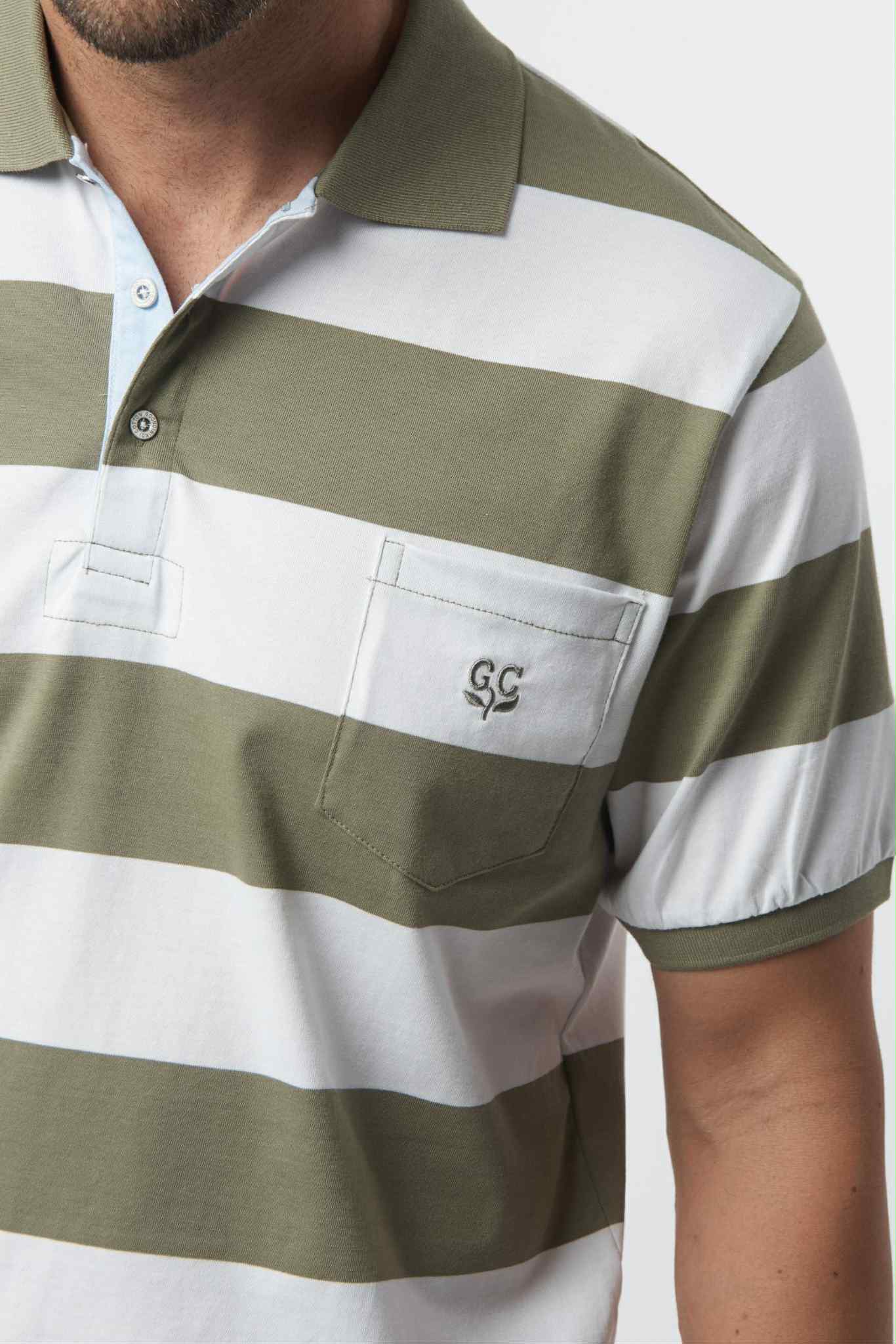 White Sage Cotton Polo