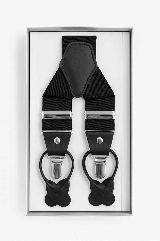 Mens Black Braces