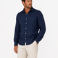 Navy Pure Linen Long Sleeve Shirt