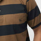 Navy Brown Cotton Polo