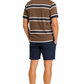 Navy & Brown Stripe Polo