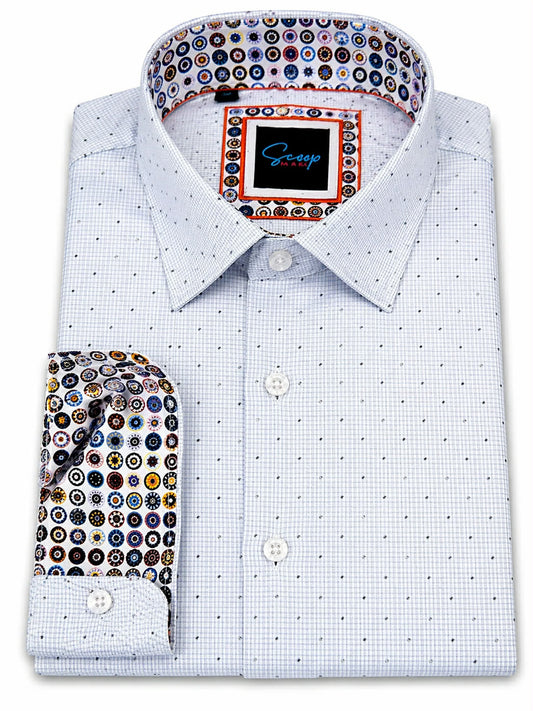 Grey Spot Long Sleeve Shirt