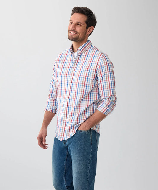 Multi Check Easy Care Long Sleeve Shirt