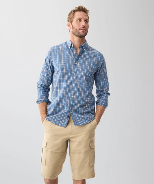Denim Easy Care Multi Check Long Sleeve Shirt