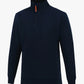 Navy Quarter Zip Fleece Jumper