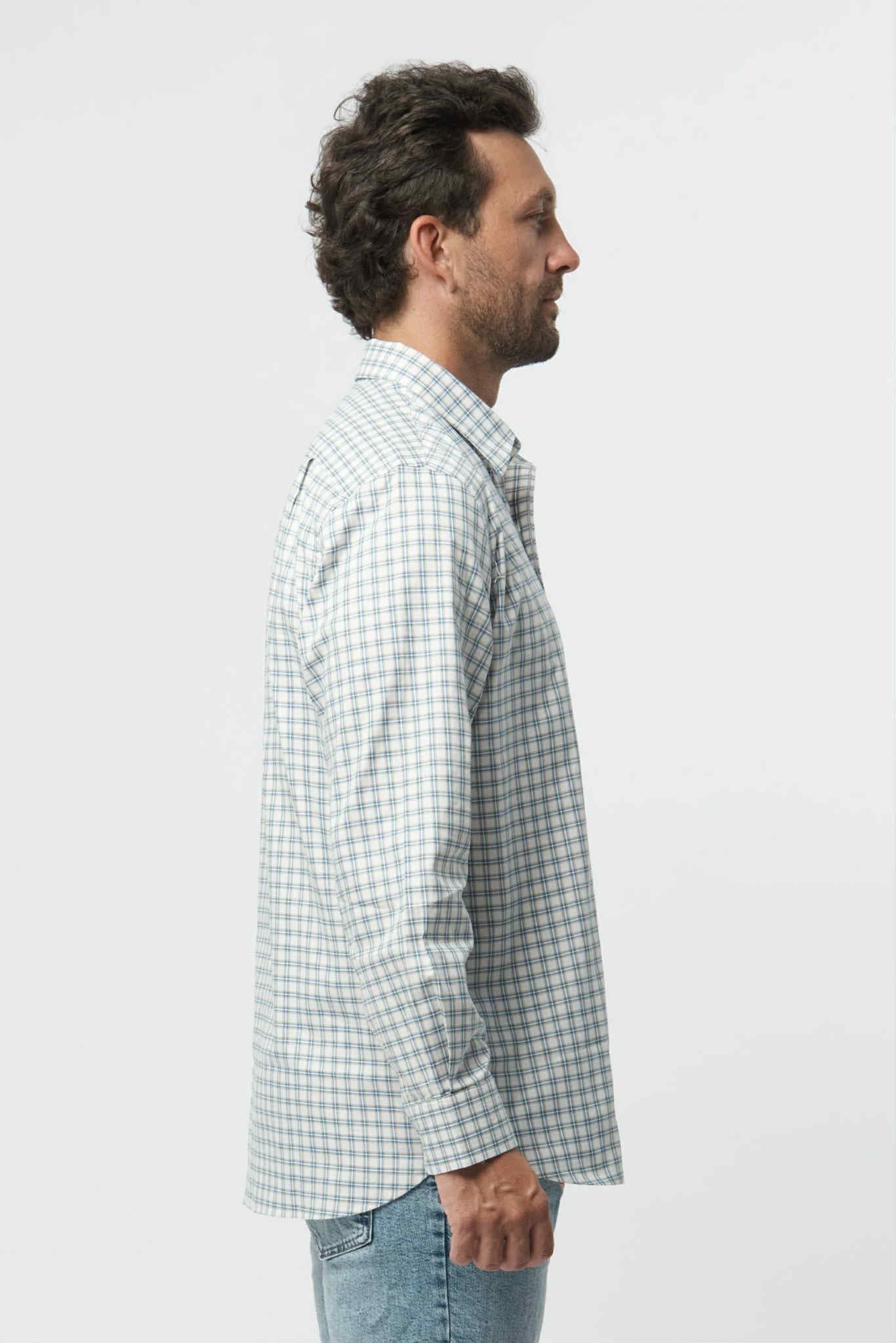 Camel Blue Check Shirt
