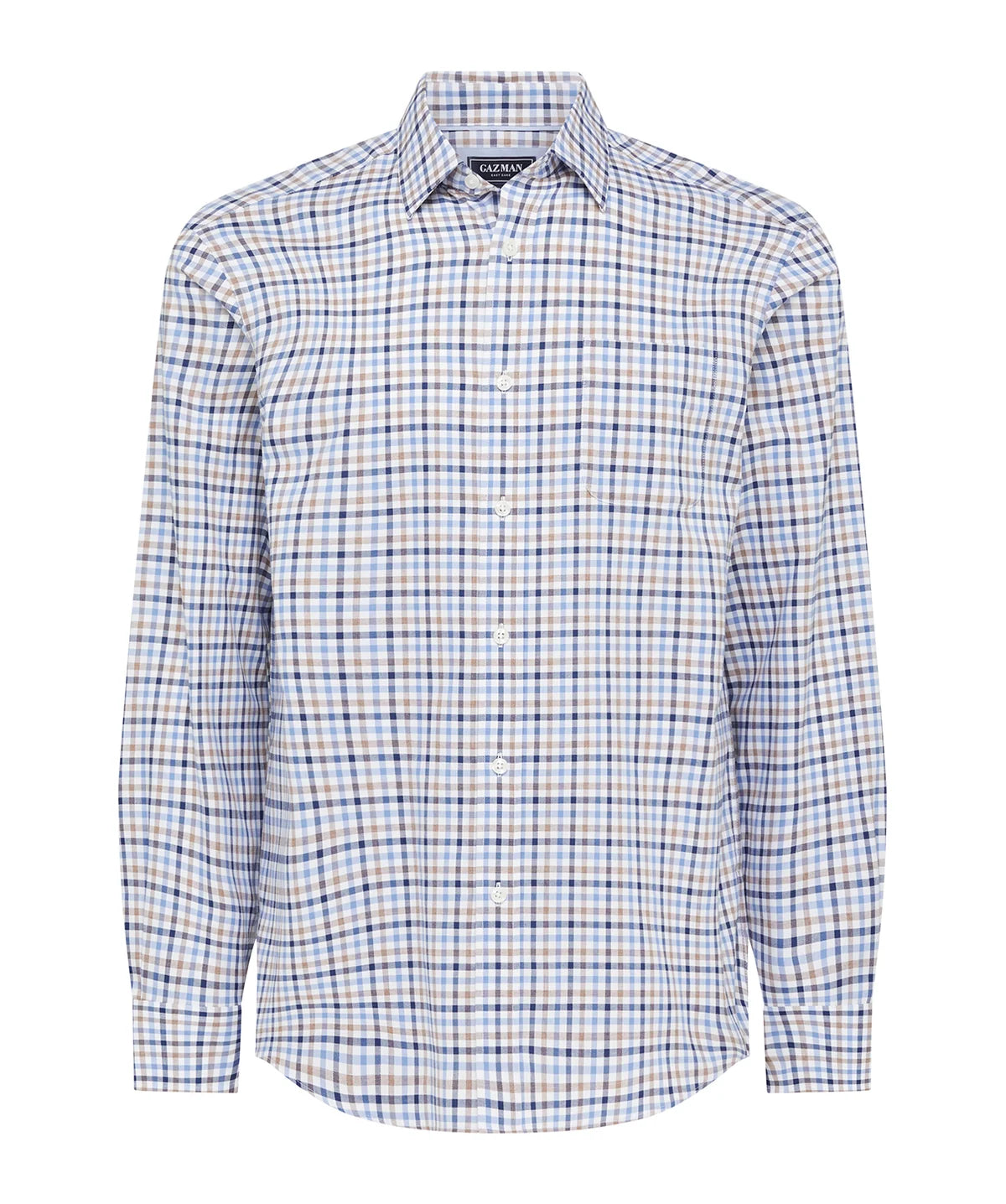 Easy Care Oxford Multi Check Long Sleeve Shirt