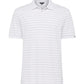 White Pique Striped Polo