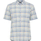 Multi Casual Slub Short Sleeve Check Shirt