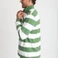 Green & White Stripe Rugby