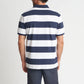 Navy White Stripe Polo