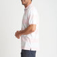 Pink and white Stripe Polo