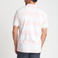 Pink and white Stripe Polo