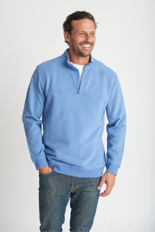 Blue Cotton Sweater
