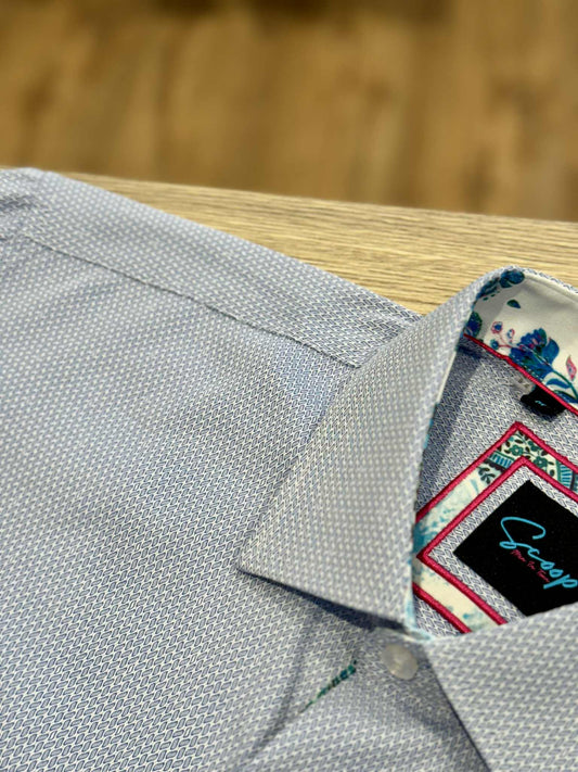 Ocean Blue Print Shirt