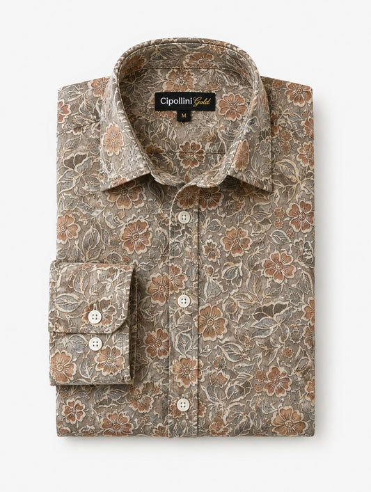 Autumn Flare Long Sleeve Swiss Cotton Shirt