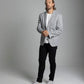 Grey Knit Blazer