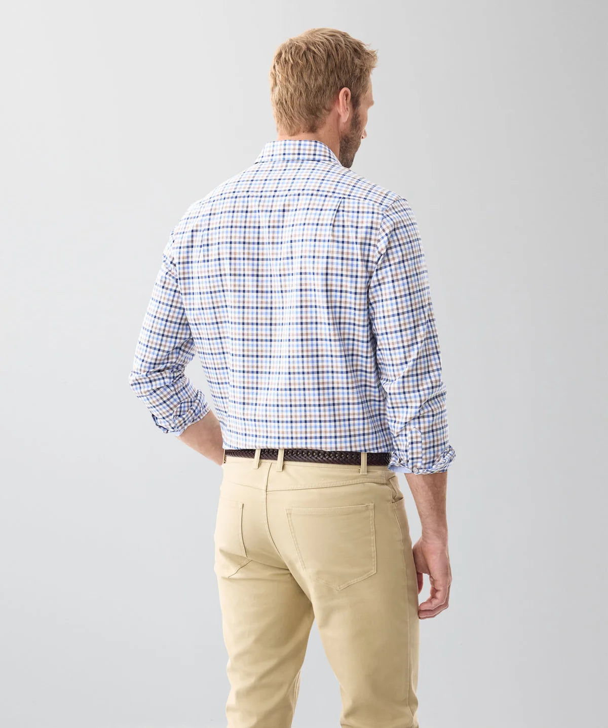 Easy Care Oxford Multi Check Long Sleeve Shirt