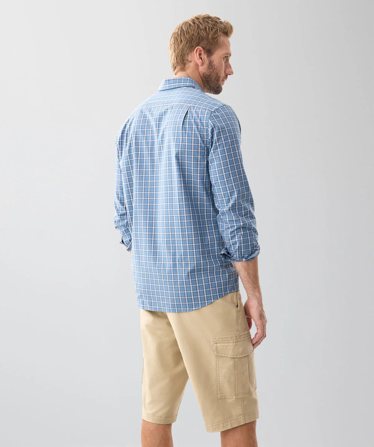 Denim Easy Care Multi Check Long Sleeve Shirt